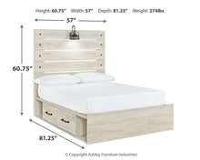 Load image into Gallery viewer, Cambeck Queen Panel Bed with 4 Storage Drawers
