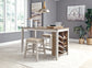 Skempton Counter Height Dining Table and 2 Barstools